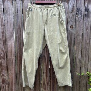 Crazy Shirts Hawaii‎ Pants Green Mens Medium Twill Comfort Casual Green